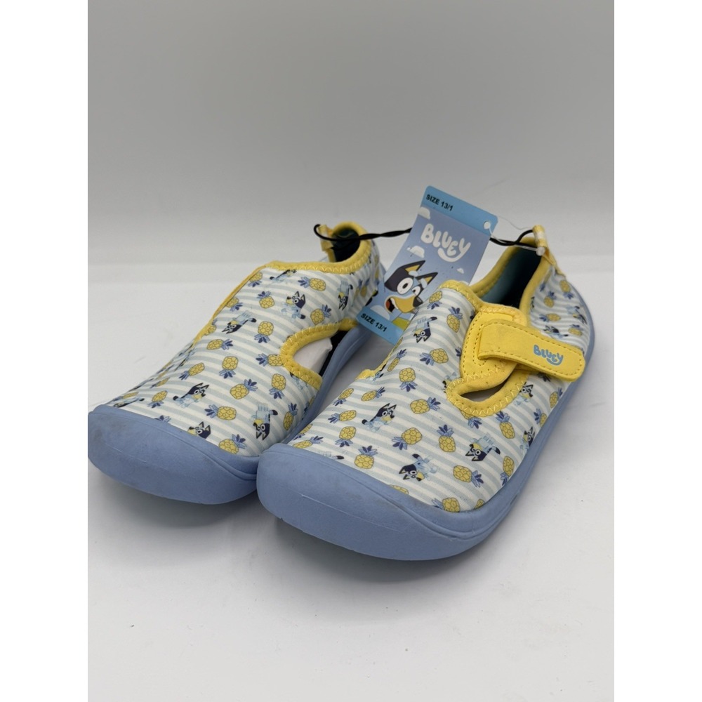 NWT Bluey Kids Water Shoes Bingo Pineapple Design Size 13/1